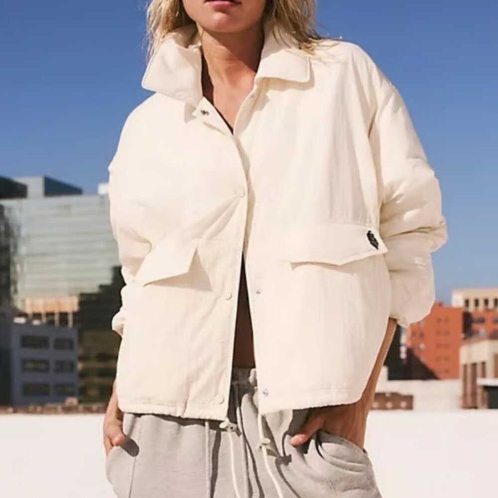 Free People Movement Off The Bleachers Coaches Jacket